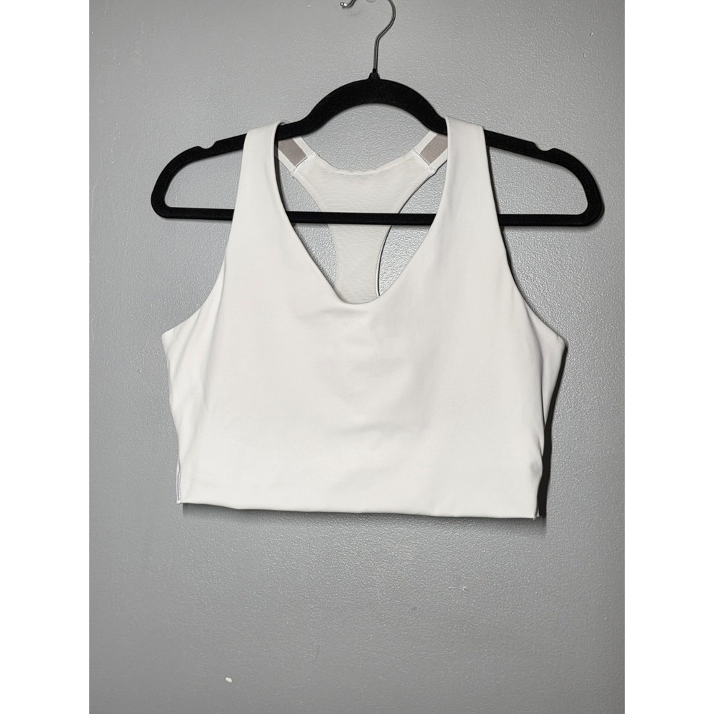 Spanx White Longline Core Size Large Support Impact Sports Bra $68